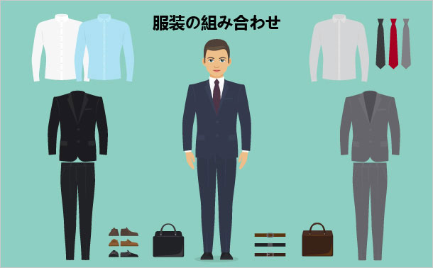 服装の組み合わせ
